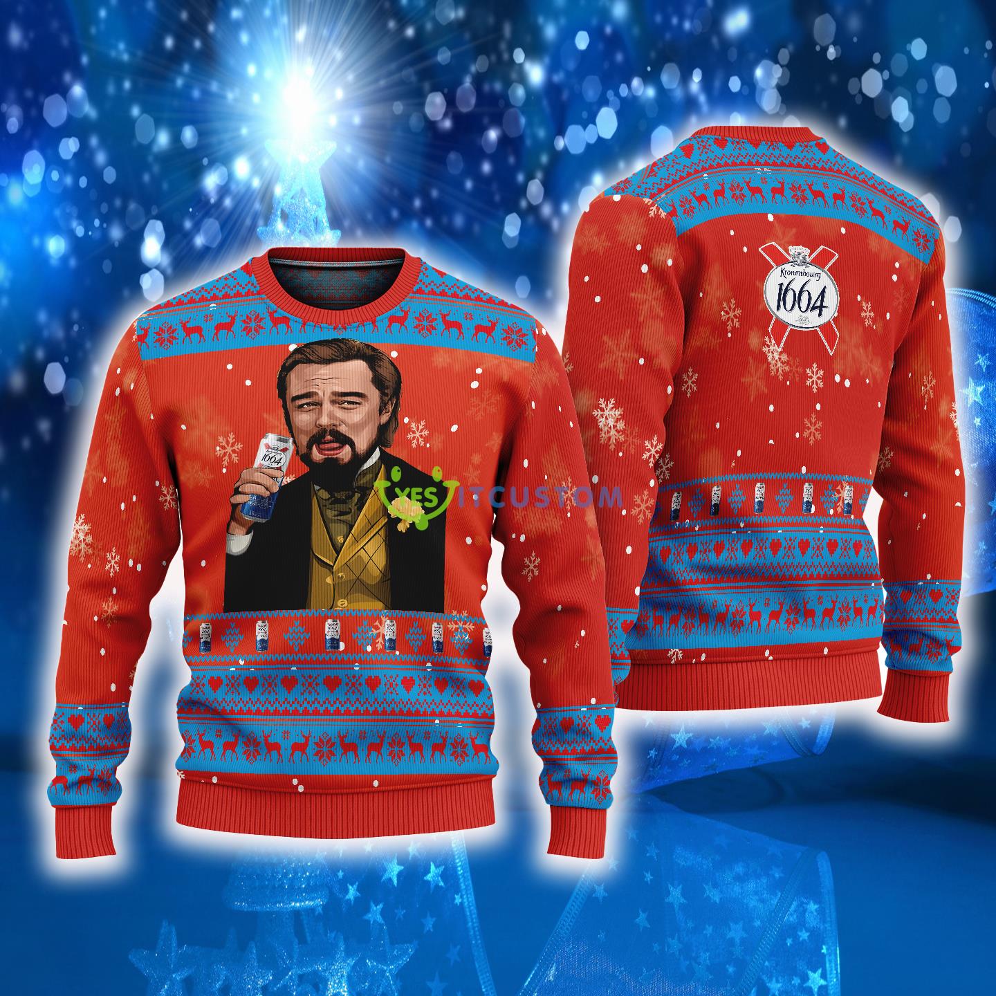 Leonardo Dicaprio Drink Beer Kronenbourg 1665 Red Ugly Christmas Sweater 2023 Trending Gift Familys 3 Leonardo Dicaprio Drink Beer Kronenbourg 1665 Red Ugly Christmas Sweater 2023 Trending Gift Familys - Leonardo Dicaprio Drink Beer Kronenbourg 1665 Red Ugly Christmas Sweater 2023 Trending Gift Familys