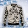 Leopard Pattern Ugly Christmas Sweater Product Photo 1