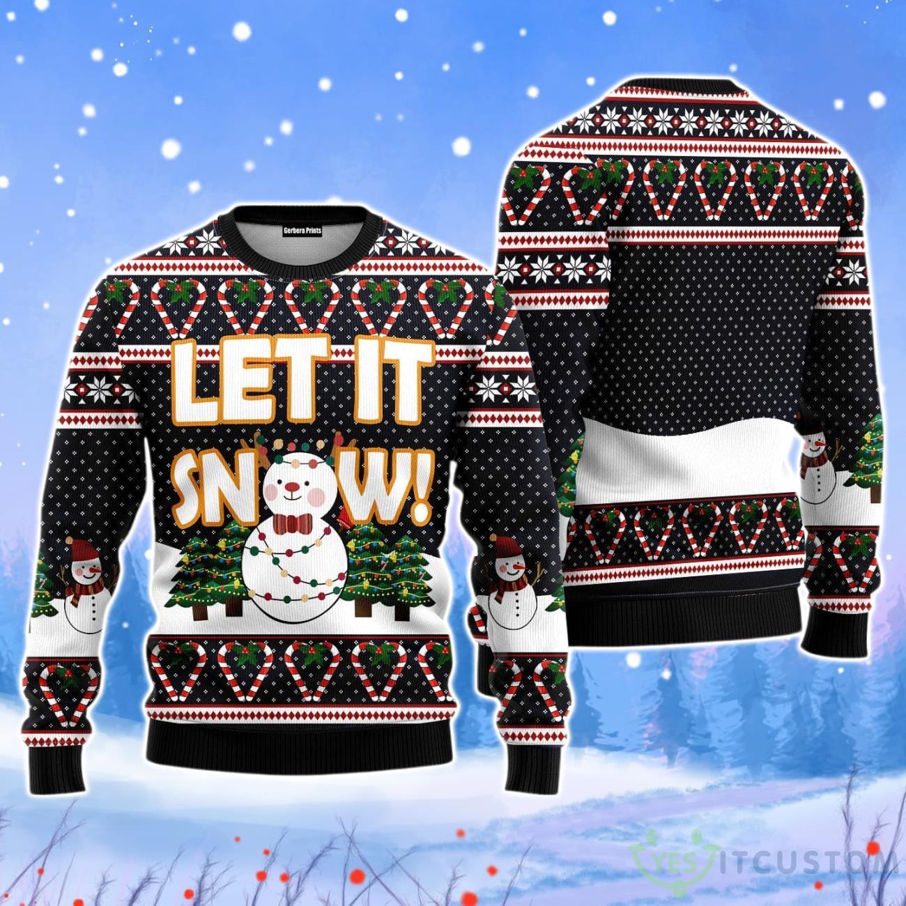 Let It Snow Christmas Unisex Ugly Sweater 3 Let It Snow Christmas Unisex Ugly Sweater Product Photo 1