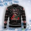 Let It Snow Red Truck Ugly Christmas Sweater Product Photo 1