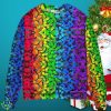 Lgbt Colorful Rainbow Butterfly Ugly Christmas Sweater Special Gift Product Photo 1