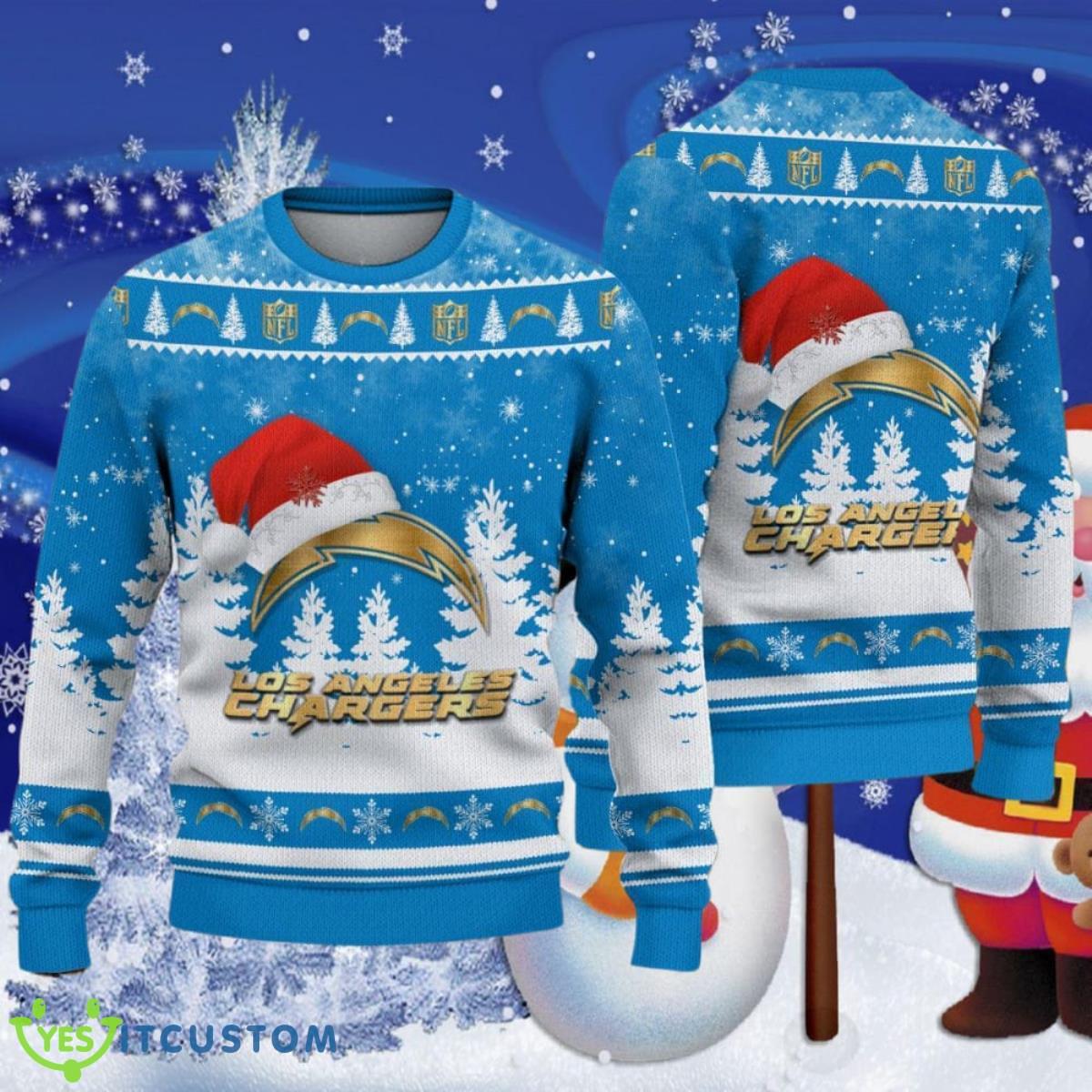 Los Angeles Chargers Ugly Christmas Sweater Special Gift 7 Los Angeles Chargers Ugly Christmas Sweater Special Gift Product Photo 1