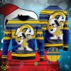 Los Angeles Rams Snoopy Funny Fireplace Ugly Christmas Sweater AOP For Men And Women - Los Angeles Rams Snoopy Funny Fireplace Ugly Christmas Sweater AOP For Men And Women