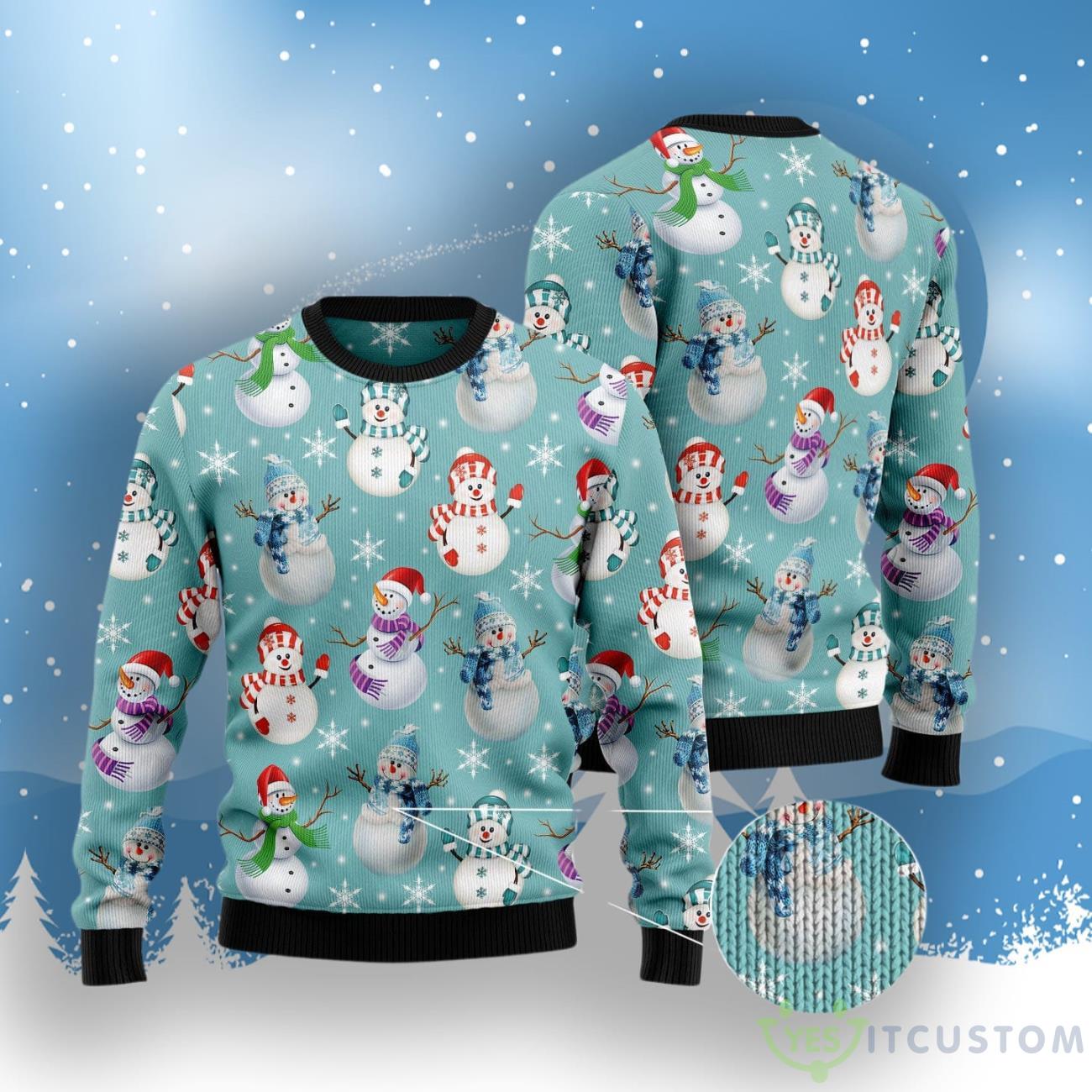 Love Snowman Ugly Christmas Sweater 3 Love Snowman Ugly Christmas Sweater Product Photo 3