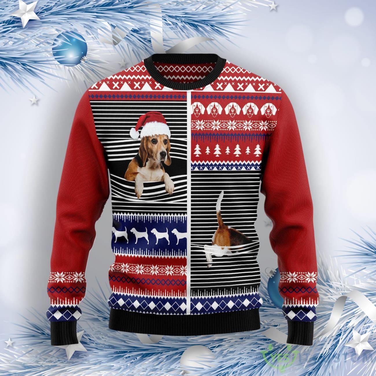 Lovely Beagle Ugly Christmas Sweater 7 Lovely Beagle Ugly Christmas Sweater Product Photo 1