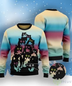 Lovely Black Cat Ugly Christmas Sweater 5 Lovely Black Cat Ugly Christmas Sweater Product Photo 3