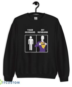 LSU Tigers Your Husband My Husband T Shirt, Christmas Sweatshirt - 18000 Unisex Heavy Blend Crewneck Sweatshirt