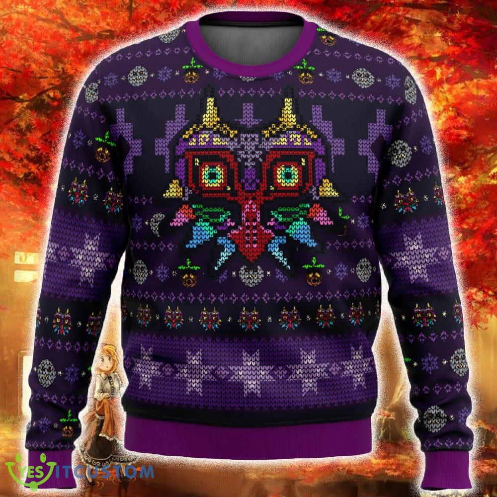 Majoras Mask Seamless Pattern Legend of Zelda Ugly Christmas Sweater Funny Gift For Men And Women Fans 3 Majoras Mask Seamless Pattern Legend of Zelda Ugly Christmas Sweater Funny Gift For Men And Women Fans - Majoras Mask Seamless Pattern Legend of Zelda Ugly Christmas Sweater Funny Gift For Men And Women Fans