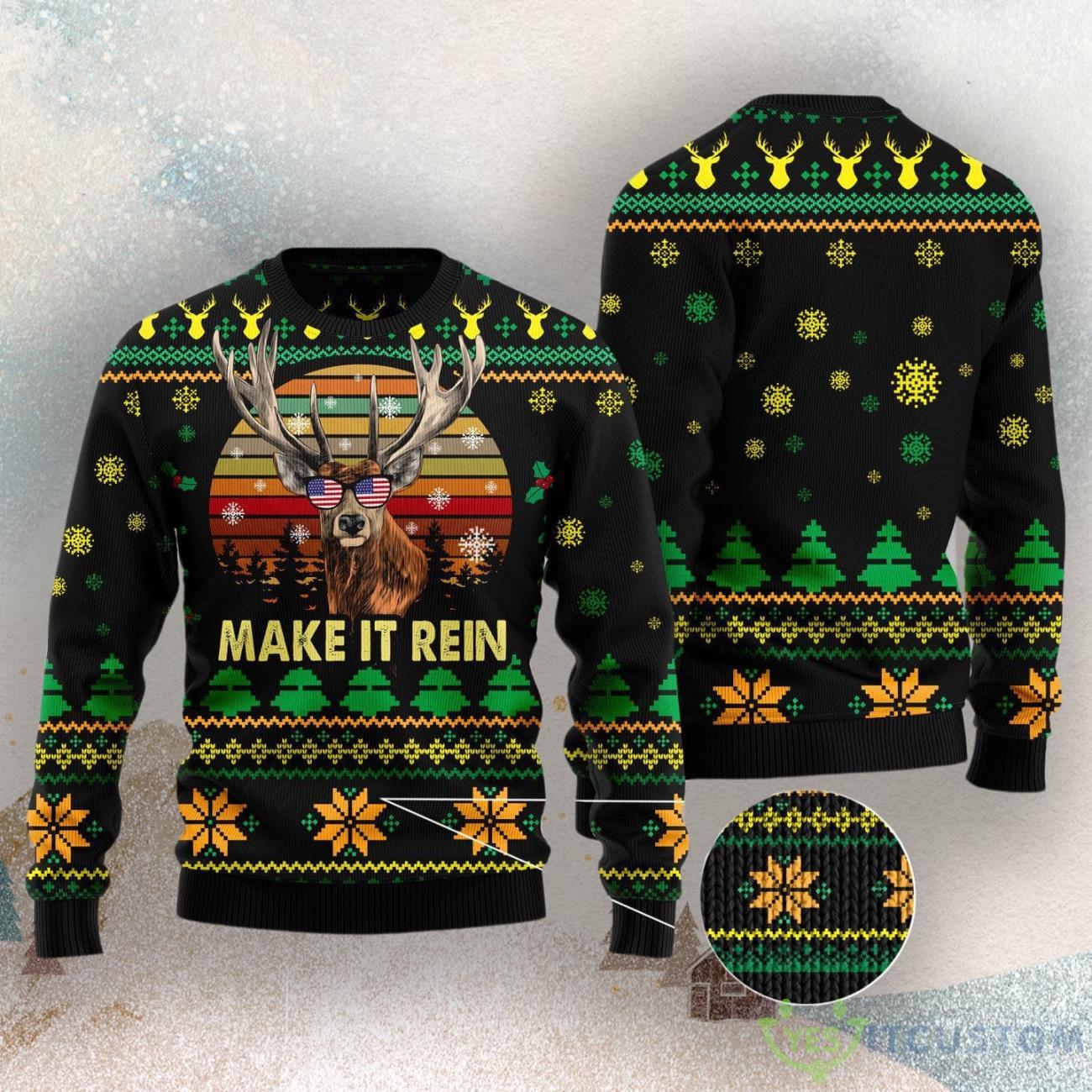 Make It Rein Ugly Christmas Sweater 3 Make It Rein Ugly Christmas Sweater Product Photo 1
