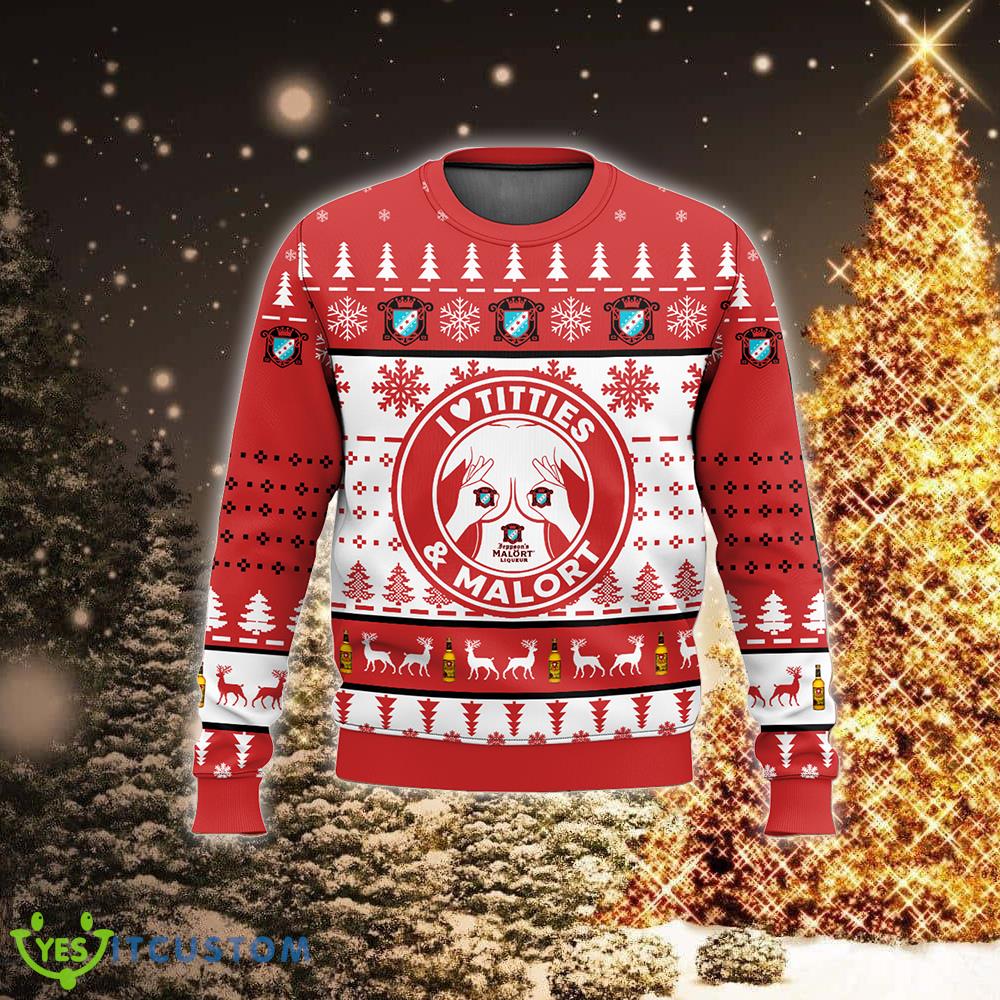 Malort Titties Funny Textile Ugly 3D Sweater Textile For Christmas 6 Malort Titties Funny Textile Ugly 3D Sweater Textile For Christmas - Malort Titties Funny Ugly Christmas Sweater For Men And Women Photo 2
