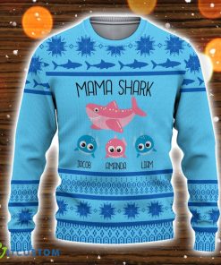 Mama Shark Christmas Sweater 3D All Over Printed 3D Christmas Sweater Christmas Gift Product Photo 1