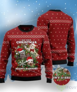 May Your Christmas Be Meowy & Bright Ugly Christmas Sweater 5 May Your Christmas Be Meowy & Bright Ugly Christmas Sweater Product Photo 3