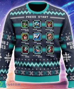 Mega Man 2 Bosses Ugly Christmas Sweater Gift Holidays - Mega Man 2 Bosses Ugly Christmas Sweater_1