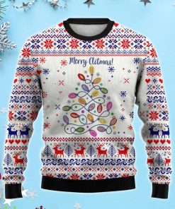 Men's Cartoon Christmas Tree 3D Ugly Christmas Sweater, Xmas Gift For Everyone Product Photo 1