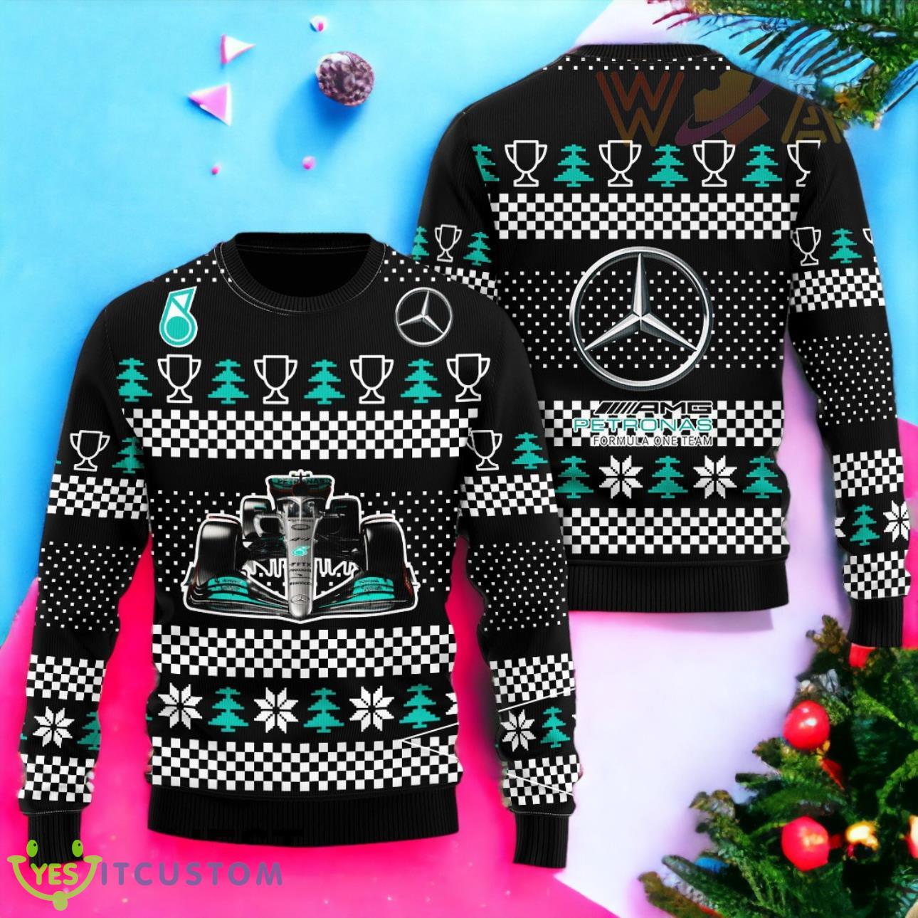 Mercedes Printed Sweater main image 0