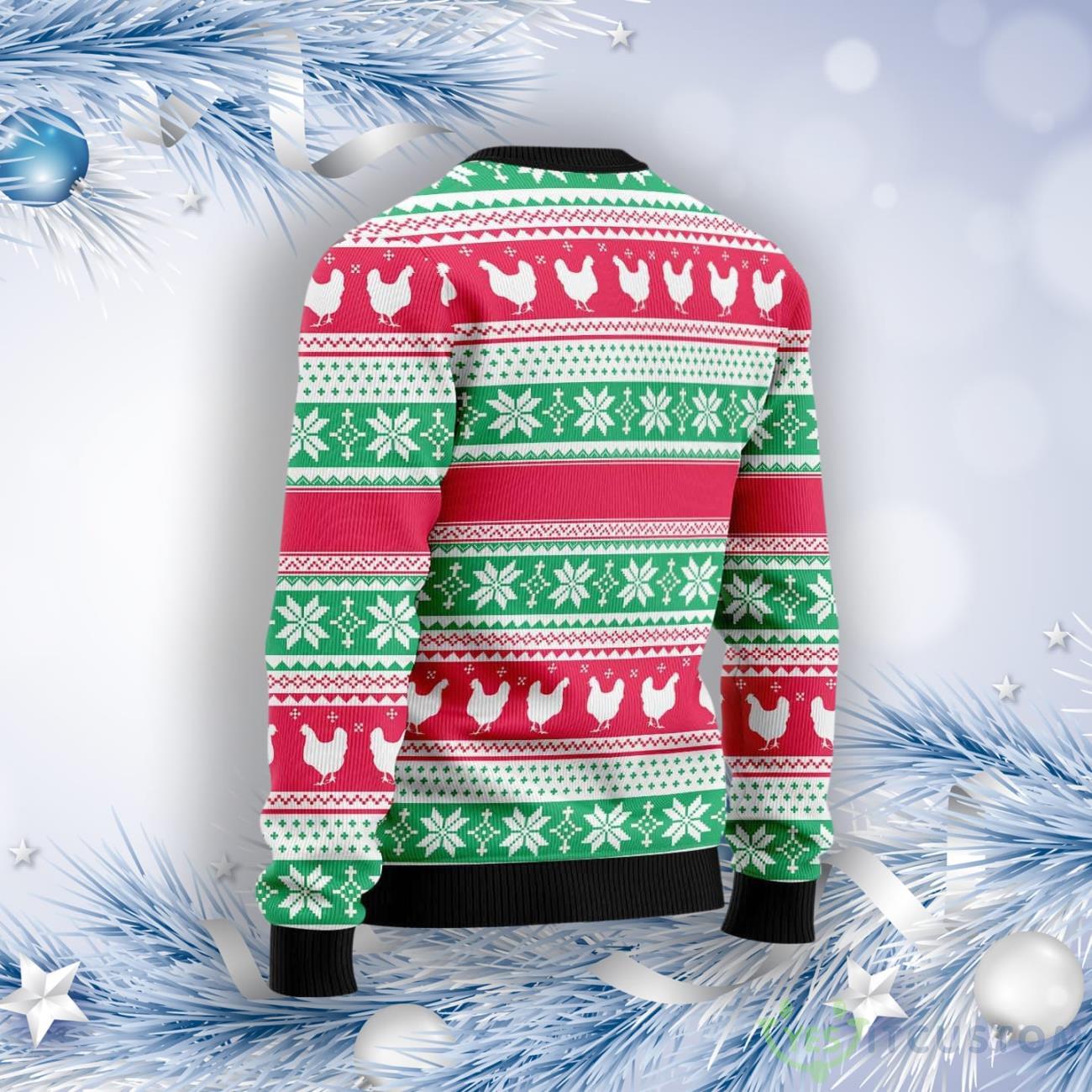 Merry Chickmas Ugly Christmas Sweater 6 Merry Chickmas Ugly Christmas Sweater Product Photo 2