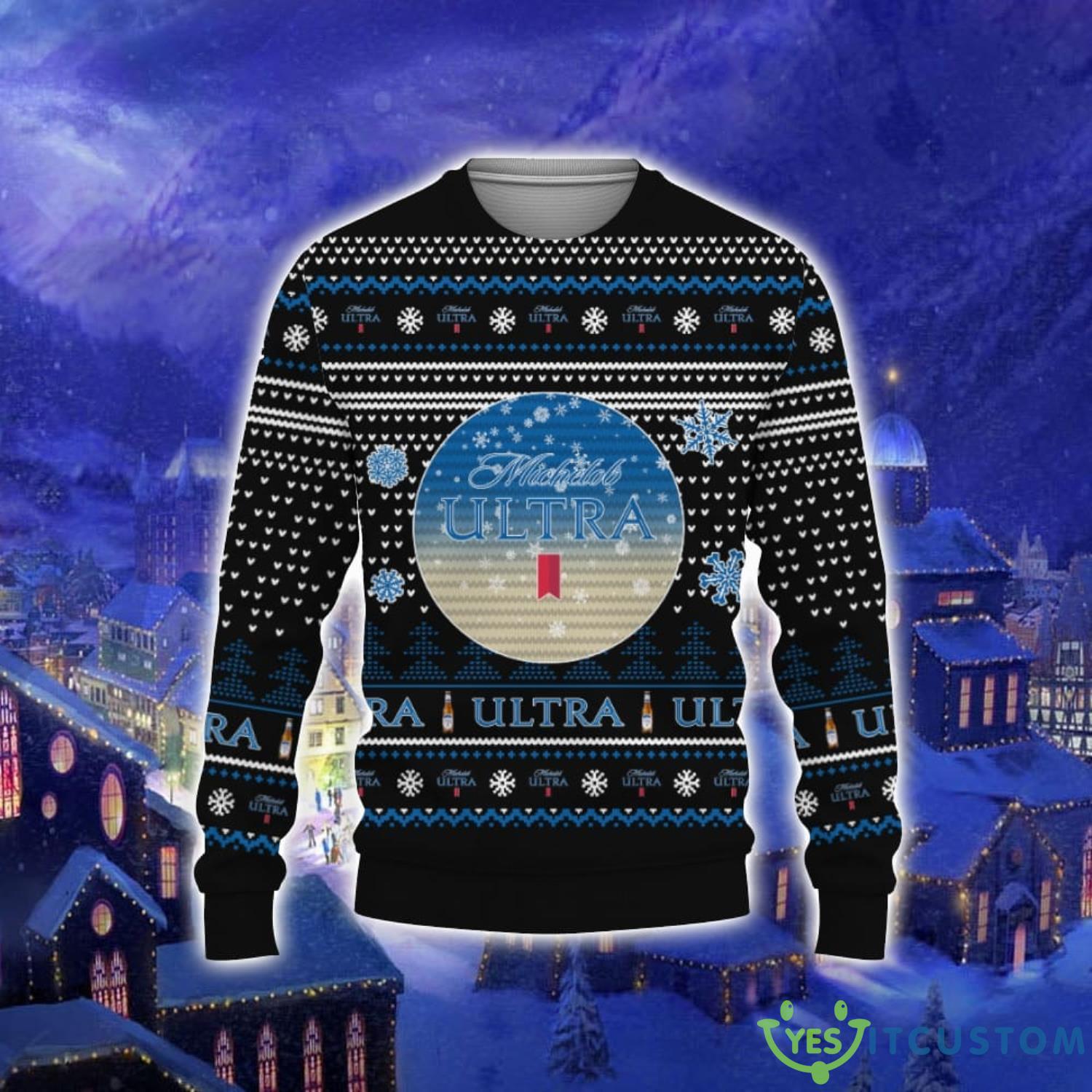 Merry Christmas American Michelob Ultra Beers3D Sweater Men And Women Gift For Christmas 3 Merry Christmas American Michelob Ultra Beers3D Sweater Men And Women Gift For Christmas Product Photo 1