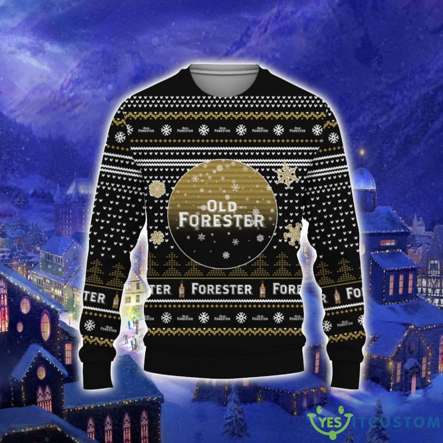 Merry Christmas American Old Forester Whiskey3D Sweater Men And Women Gift For Christmas 3 Merry Christmas American Old Forester Whiskey3D Sweater Men And Women Gift For Christmas Product Photo 1