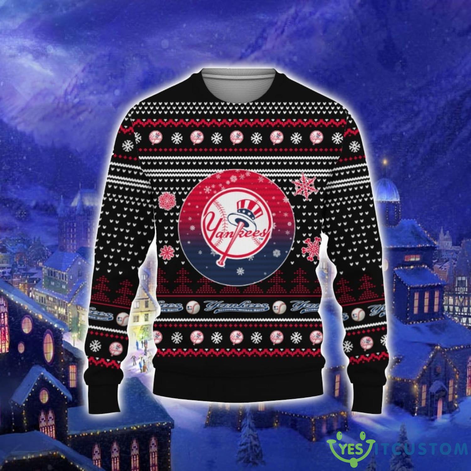 merry christmas Baseball American New York Yankees3D Sweater Men And Women Gift For Christmas 3 merry christmas Baseball American New York Yankees3D Sweater Men And Women Gift For Christmas Product Photo 1