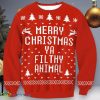 Merry Christmas Pattern Print Awesome Ugly Sweater Product Photo 1