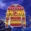 Merry Christmas Snow Pattern Funny Cute USC Trojans Gift For Men And Women Ugly Christmas Sweater Product Photo 1