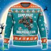 Miami Dolphins Damn Right Christmas Gift Ugly Sweater 3D All Over printed Product Photo 1