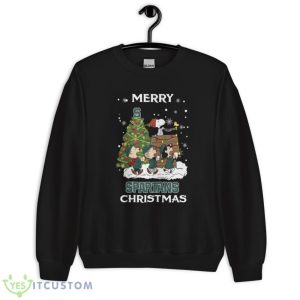 Michigan State Spartans Snoopy Family Christmas Shirt Christmas Gift - Unisex Crewneck Sweatshirt
