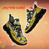 Michigan Wolverines Running Sneakers Custom Name 3D Flowers Gift Fans Fans Sports Shoes - Michigan Wolverines Clunky Sneakers Custom Name_1