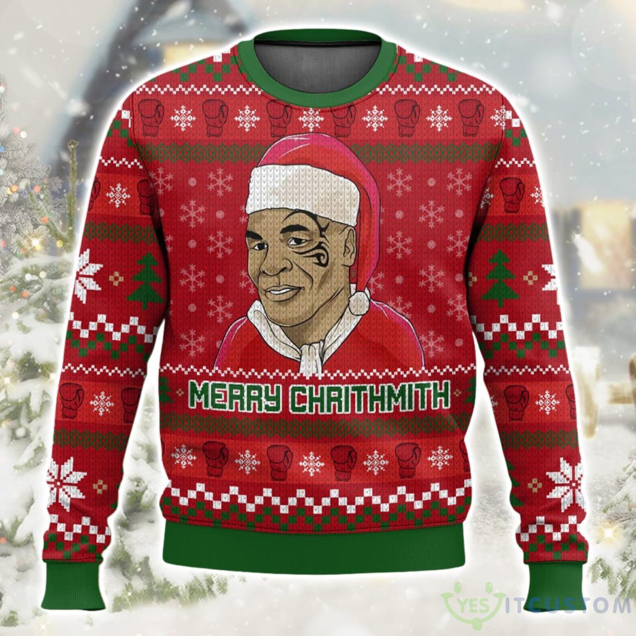 Mike Tyson Merry Chrithmith Christmas Ugly Sweater Special Gift For Xmas 5 Mike Tyson Merry Chrithmith Christmas Ugly Sweater Special Gift For Xmas Product Photo 1