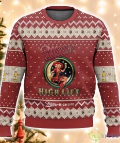 Miller High Life Drink Ugly Sweater Christmas Sweater For Men And Women Product Photo 2