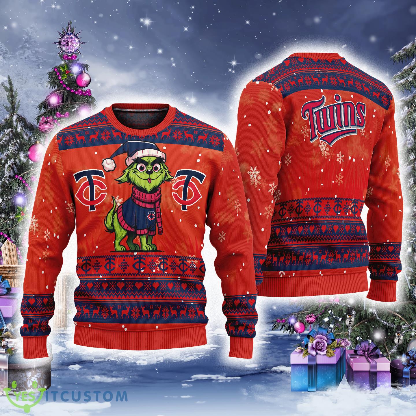 Minnesota Twins Dog Custome Grinch Ugly 3D Sweater Embroider For Christmas 3 Minnesota Twins Dog Custome Grinch Ugly 3D Sweater Embroider For Christmas - Minnesota Twins Dog Custome Grinch Ugly 3D Sweater Embroider For Christmas