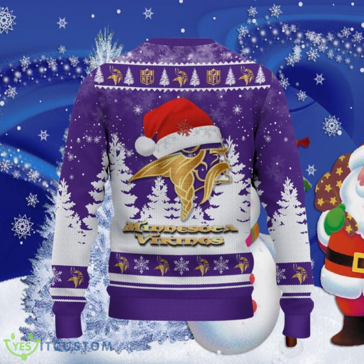 Minnesota Vikings Ugly Christmas Sweater Special Gift 3 Minnesota Vikings Ugly Christmas Sweater Special Gift Product Photo 3