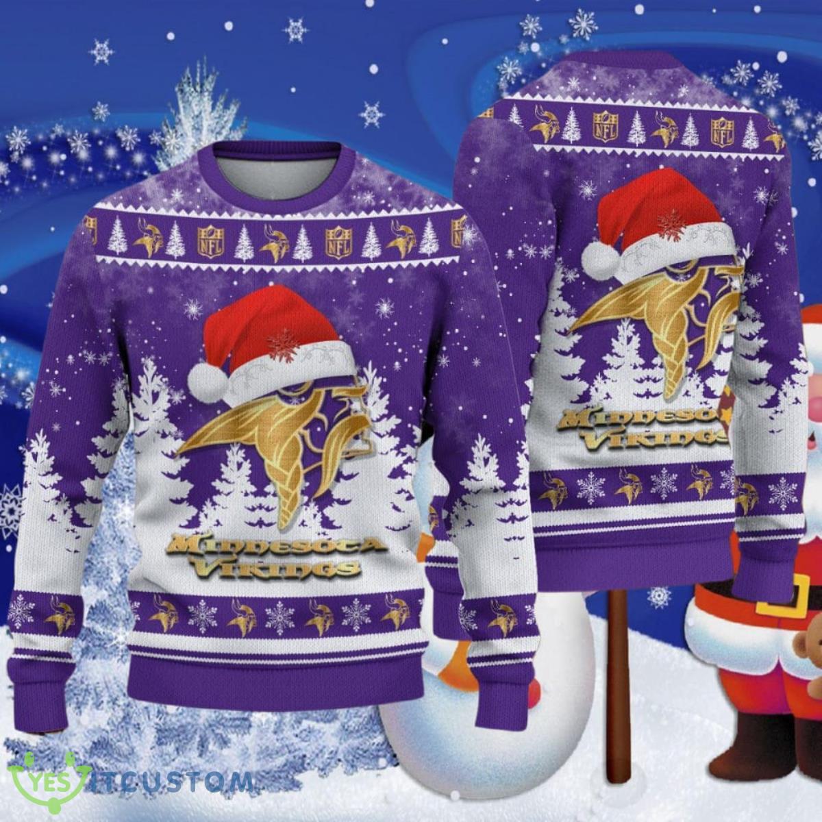 Minnesota Vikings Ugly Christmas Sweater Special Gift 7 Minnesota Vikings Ugly Christmas Sweater Special Gift Product Photo 1