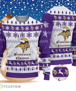 Minnesota Vikings Ugly Christmas Sweater Style Gift For Men Women Product Photo 1