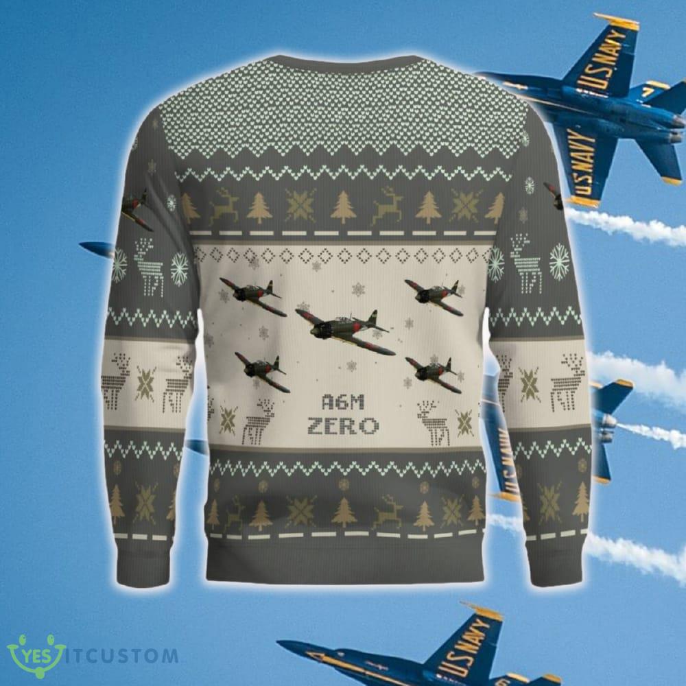 Mitsubishi A6M Zero Aircraft Ugly Christmas 3D Sweater New Gift For Fans 6 Mitsubishi A6M Zero Aircraft Ugly Christmas 3D Sweater New Gift For Fans - Mitsubishi A6M Zero_Aircraft Ugly Sweater_3