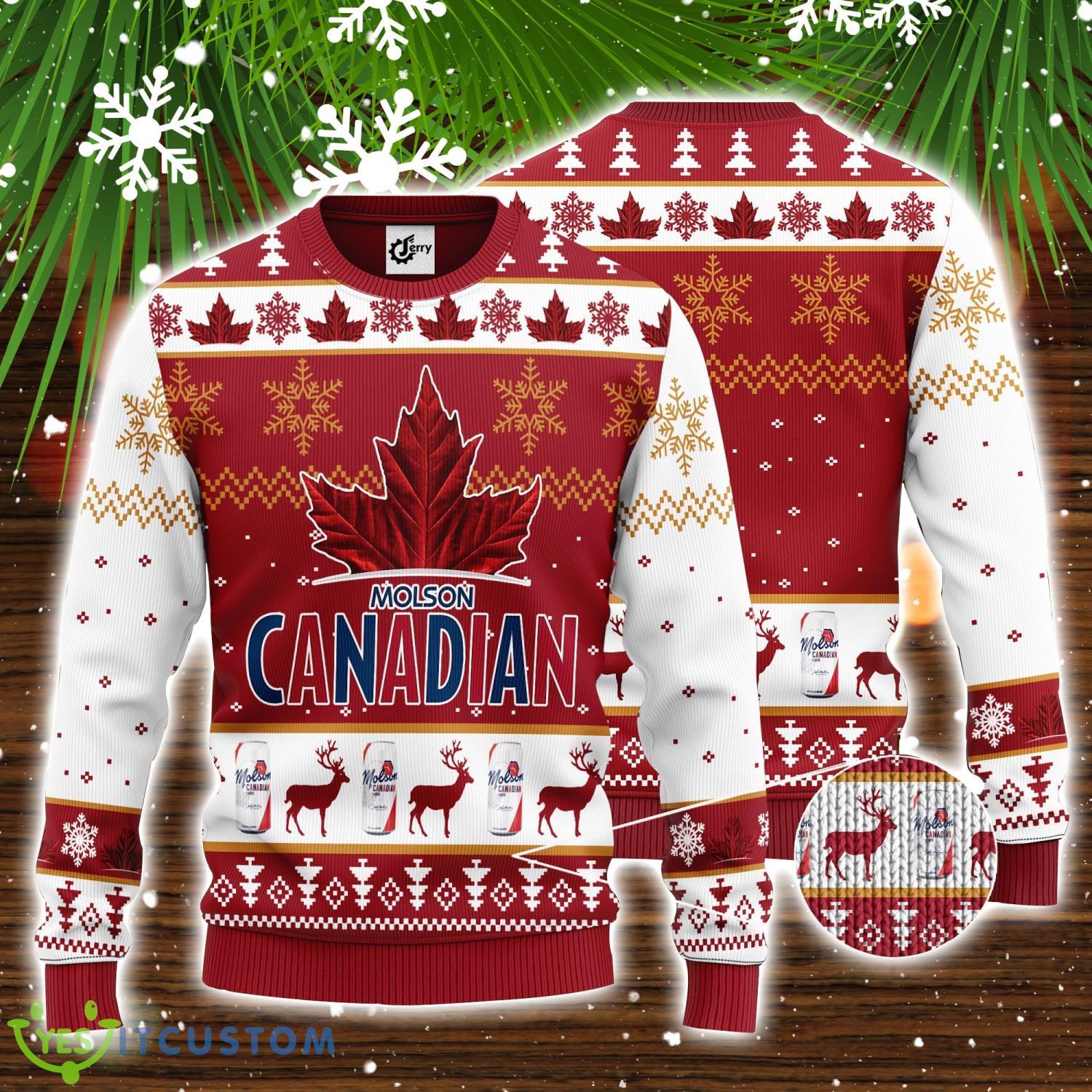 Molson Canadian 3D Ugly Christmas Sweater Unisex Sweater Christmas Gift 3 Molson Canadian 3D Ugly Christmas Sweater Unisex Sweater Christmas Gift Product Photo 1
