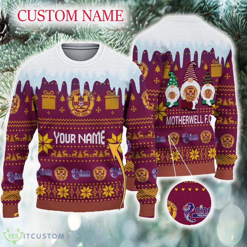 Motherwell FC Custom Name Logo 3D Ugly Sweater New Gift For Fans 3 Motherwell FC Custom Name Logo 3D Ugly Sweater New Gift For Fans - Motherwell FC Custom Name Logo 3D Ugly Sweater New Gift For Fans