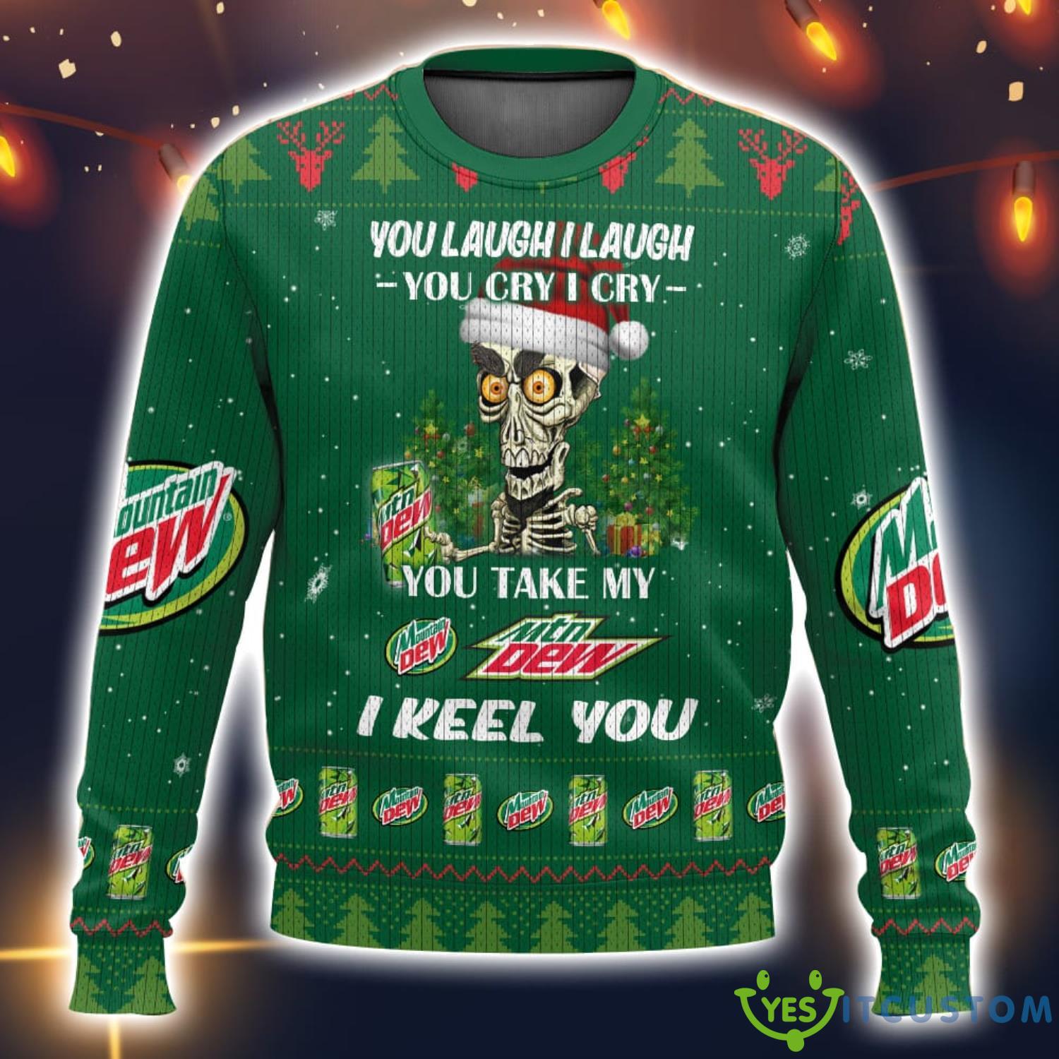 Moutain Dew Funny Christmas Gift Ugly Christmas Sweater Unisex Swweater 5 Moutain Dew Funny Christmas Gift Ugly Christmas Sweater Unisex Swweater Product Photo 1