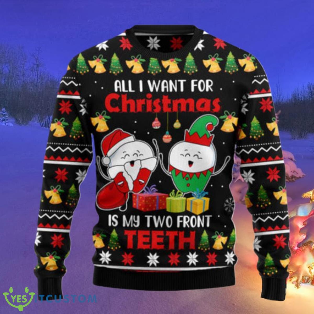 My Two Front Teeth Ugly Christmas Sweaters Unique Gift 3 My Two Front Teeth Ugly Christmas Sweaters Unique Gift Product Photo 1