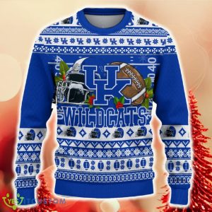 NCAA Kentucky Wildcats Christmas Ugly Sweater Custom Number And Name Gift For Fans Holidays - NCAA Kentucky Wildcats Christmas Ugly Sweater_2