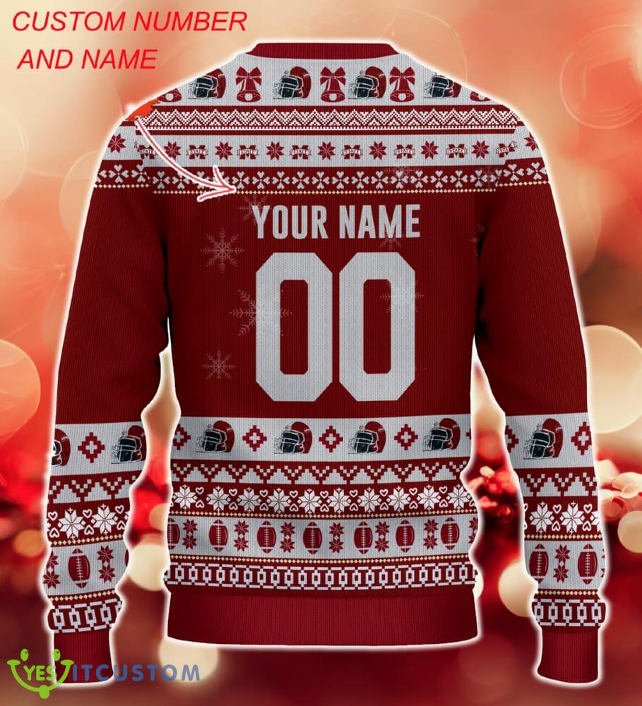 NCAA Mississippi State Bulldogs Christmas Ugly Sweater Custom Number And Name Gift For Fans Holidays 6 NCAA Mississippi State Bulldogs Christmas Ugly Sweater Custom Number And Name Gift For Fans Holidays - NCAA Mississippi State Bulldogs Christmas Ugly Sweater_3