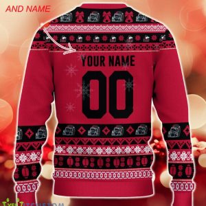 NCAA Northern Illinois Huskies Christmas Ugly Sweater Custom Number And Name Gift For Fans Holidays - NCAA Northern Illinois Huskies Christmas Ugly Sweater_3