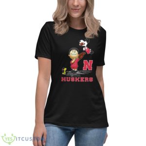 Nebraska Cornhuskers The Peanuts T-shirt For Fans - Women's Relaxed Short Sleeve Jersey Tee