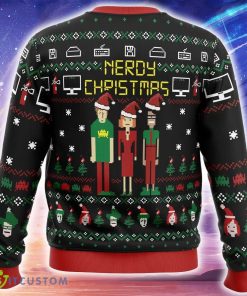 Nerdy Christmas The IT Crowd Knitted Christmas Sweater AOP Gift Holidays 3 Nerdy Christmas The IT Crowd Knitted Christmas Sweater AOP Gift Holidays - Nerdy Christmas The IT Crowd Ugly Christmas Sweater_2