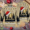 New Orleans Saints Logo Golden Fans Santa Hat Tree Ugly Xmas 3D Sweater - New Orleans Saints Logo Golden Fans Santa Hat Tree Ugly Xmas 3D Sweater