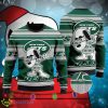 New York Jets Snoopy Funny Cider Ugly Christmas Sweater AOP For Men And Women - New York Jets Snoopy Funny Cider Ugly Christmas Sweater AOP For Men And Women
