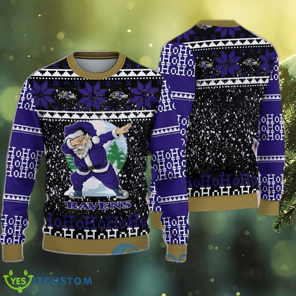 NFL Baltimore Ravens Hat Ugly Christmas Sweater AOP For Men And Women 3 NFL Baltimore Ravens Hat Ugly Christmas Sweater AOP For Men And Women - NFL Baltimore Ravens Hat Ugly Christmas Sweater AOP For Men And Women