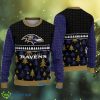 NFL Baltimore Ravens Hygge Ugly Christmas 3D Sweater For Men And Women - NFL Baltimore Ravens Hygge Ugly Christmas 3D Sweater For Men And Women