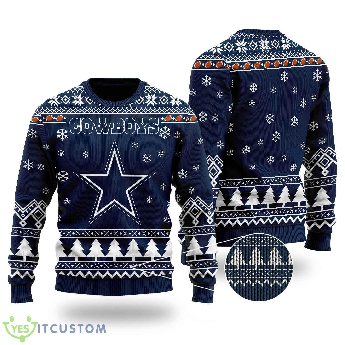 NFL Dallas Cowboys Winterize Ugly Christmas 3D Sweater For Men And Women 3 NFL Dallas Cowboys Winterize Ugly Christmas 3D Sweater For Men And Women - NFL Dallas Cowboys Winterize Ugly Christmas 3D Sweater For Men And Women
