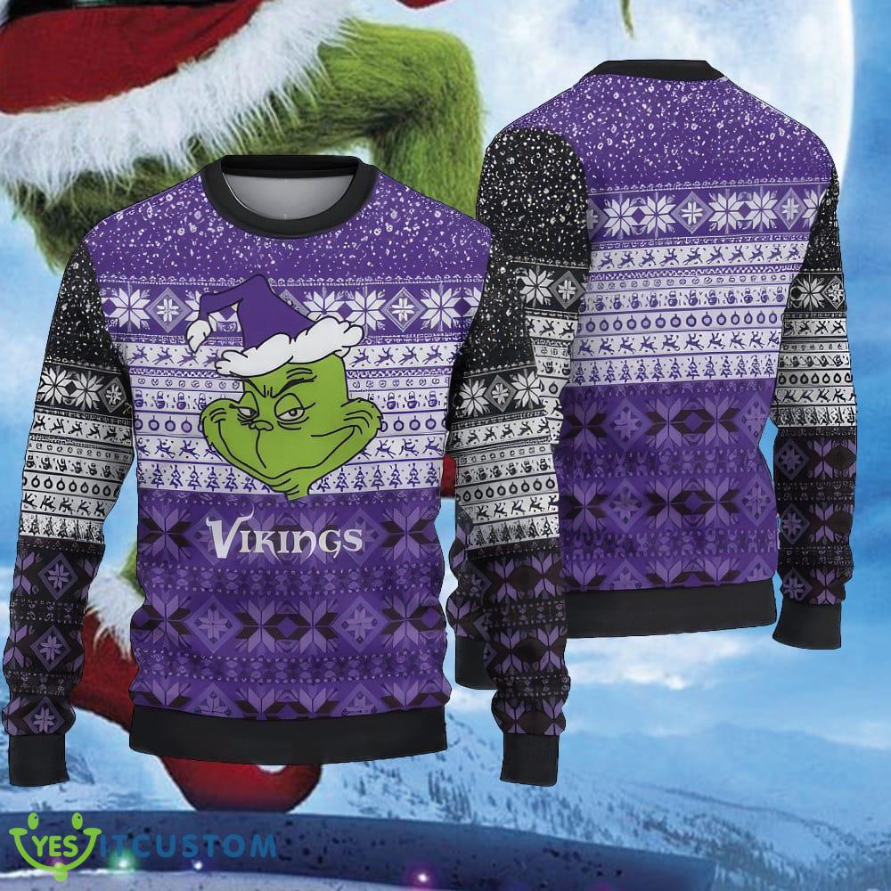 NFL Minnesota Vikings Grinch Cool Toboggan Ugly Christmas Sweater AOP For Men And Women 3 NFL Minnesota Vikings Grinch Cool Toboggan Ugly Christmas Sweater AOP For Men And Women - NFL Minnesota Vikings Grinch Cool Toboggan Ugly Christmas Sweater AOP For Men And Women